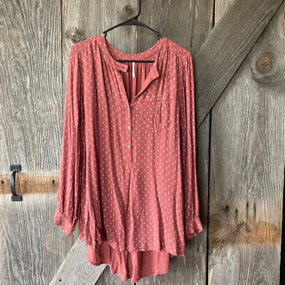 Free people rust tunic